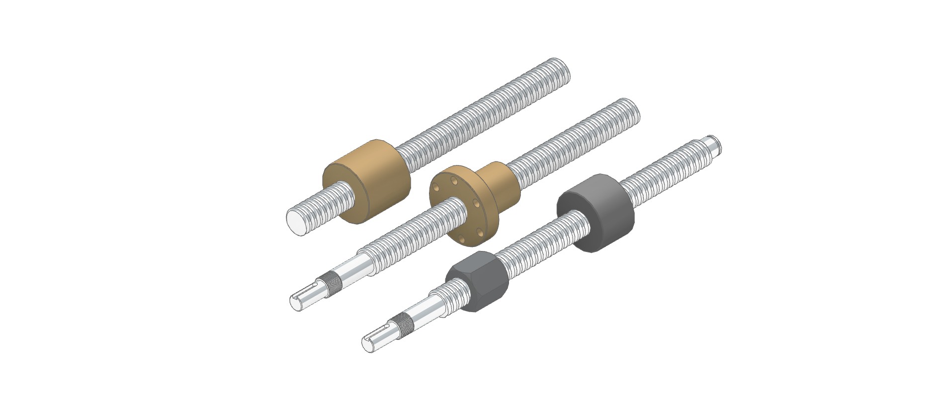 Kit Vis Trapézoïdale T8 200 Mm + Écrou Laiton + Accouplement – 8 Mm Diamètre – Idéal Imprimante 3D, CNC, Axe Linéaire